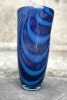Stephen Williamson large art vase purple and blue